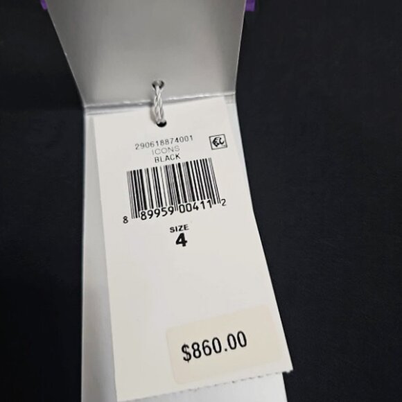 NEW $1075 Ralph Lauren Collection Purple Label Pants!  4  Black  Wool Crepe  USA - Picture 3 of 3